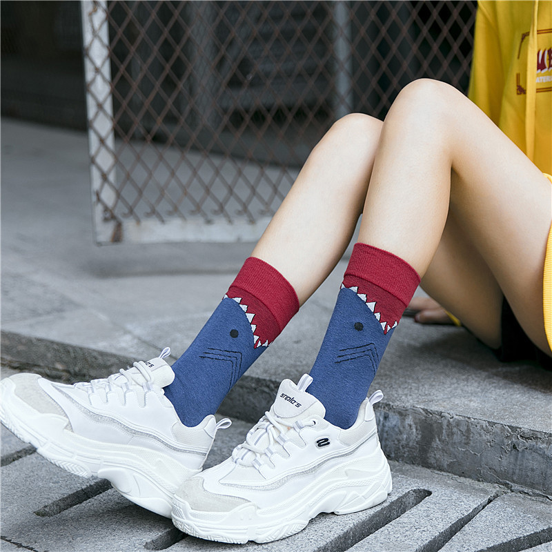 Winter Hip-hop Socks In Tube Socks Ins Crocodile Harajuku Skateboard Socks Lovers Socks